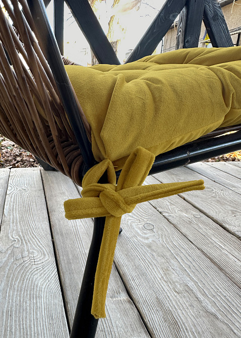 Подушка для стульев (40x40х5 см) Decorator Velour цвет горчичный 84-179 Киев - изображение 8