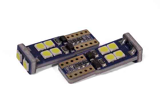 Светодиодная лампа StarLight T10 10(2+8) диодов 3030 12V 1.5W WHITE / мультиполярная / печатная плата Харьков