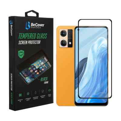 Стекло защитное BeCover Oppo Reno7 Black (707605) Винница