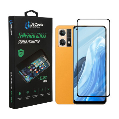 Стекло защитное BeCover Oppo Reno7 Black (707605) Винница - изображение 1
