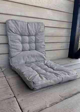 Подушка для стільців (50x120х8 см) подвійна Decorator Sawana колір світло-сірий 84-139 Київ