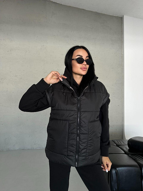 Женский теплый костюм тройка (жилетка+штаны+худи) Одесса - изображение 7