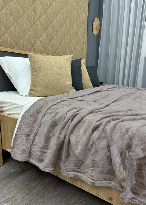 Плед-покривало 200х230 см (+-5см) Сірий (87-245) Київ - фото 2