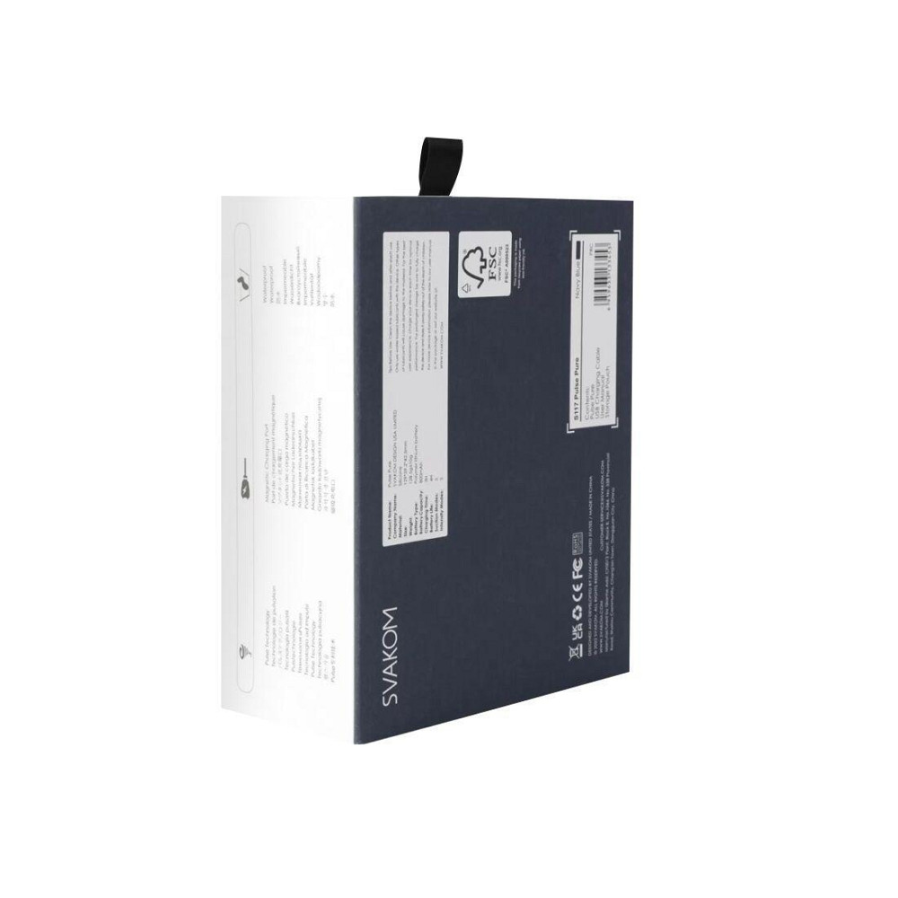 Вакуумный клиторальный стимулятор Svakom Pulse Pure Navy Blue, 5 режимов, 5 интенсивностей в каждом Sex Aura Киев - изображение 9