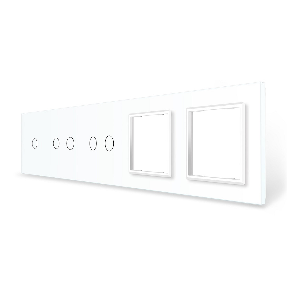 LIVOLO Рамка 5-постова для одного 1-сенсорного, двох 2-сенсорних вимикачів і двох розеток (1-2- Коломия - фото 1