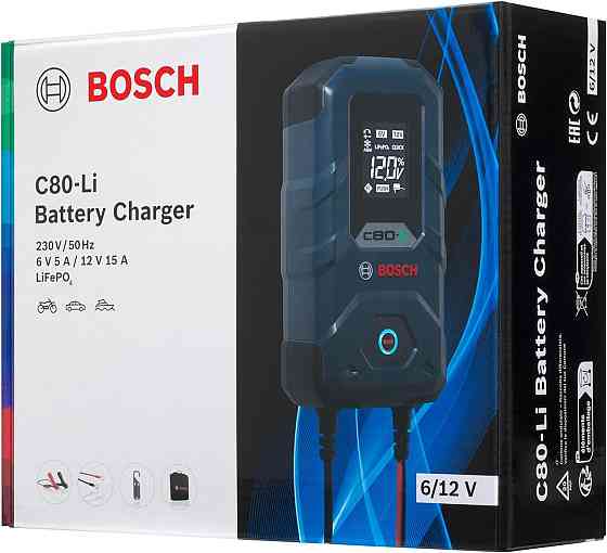 Зарядний пристрій для акумуляторів Bosch C80-Li 6/12V 15A (0189921080) Харків