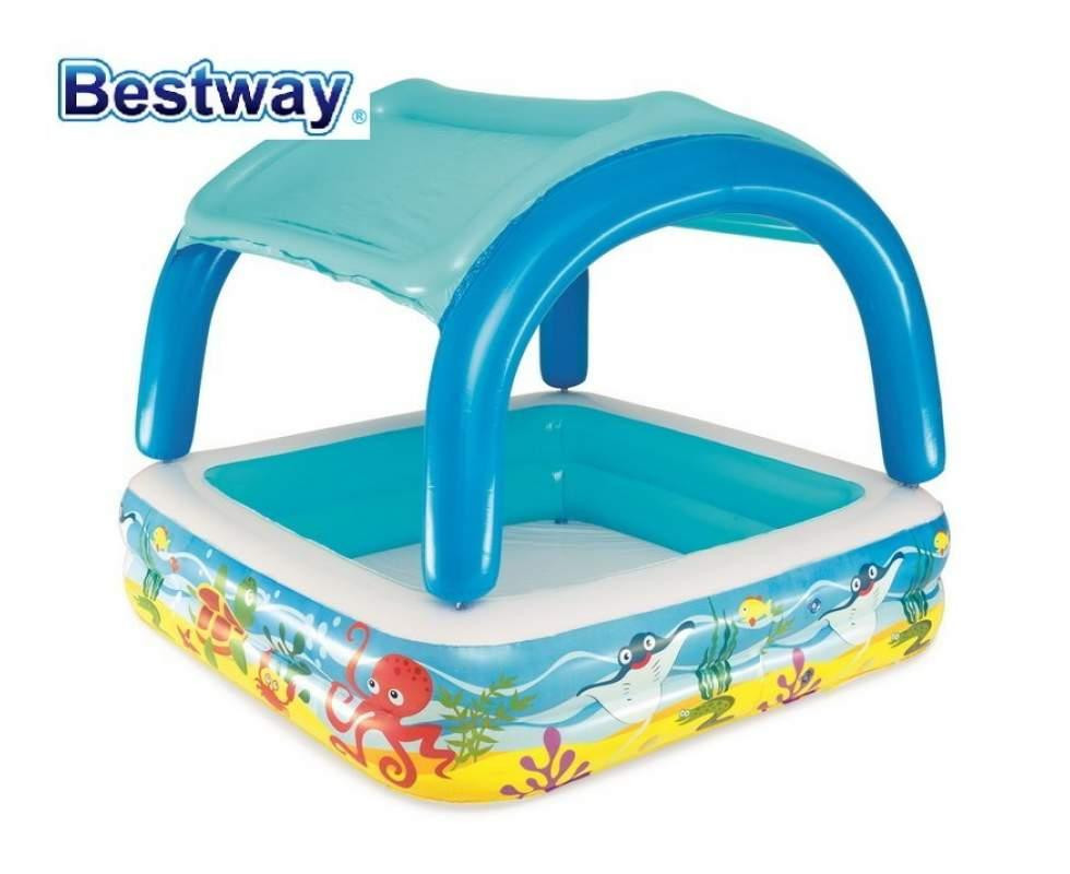 Басейн дитячий надувний BESTWAY зі знімним навісом об'єм 265л Блакитний (52192) Чернигов - изображение 1