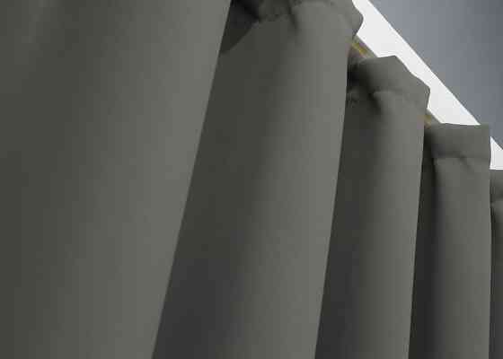 Комплект штор коротких VR-Textil Блекаут Midnight № 1228ш Сірий 140х170 см 2 шт (35-0158) Київ