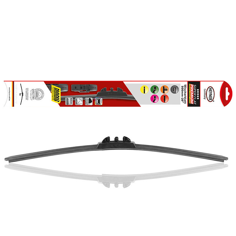 Щітка склоочисника (двірник) безкаркасна (усі адапетри) "Super Flat Premium" 500мм Heyner, 280000 Київ - фото 1