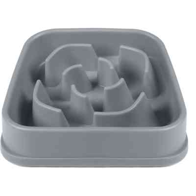 Посуд для собак Dexas Миска Slow Maze Feeder квадратна для повільного годування 960 мл світло-сіра (0084297309923) Вінниця