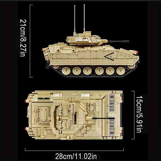 Конструктор військова техніка M2 Bradley | 1862 деталі | Киев