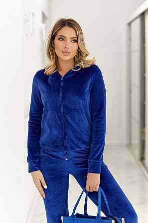 Велюровий спортивний костюм жіночий "Davos" | Батал Електрик, 54-56 Київ
