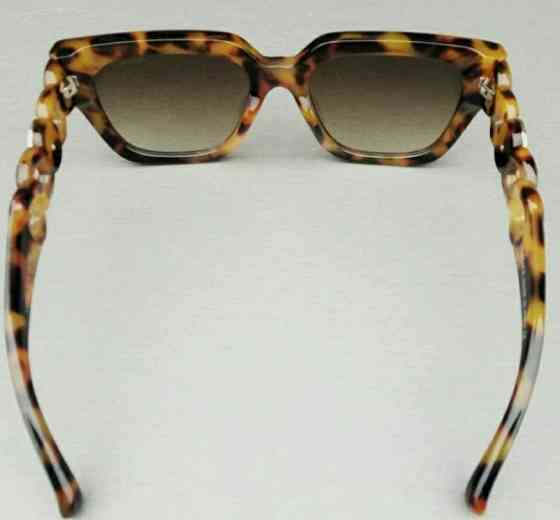 Брендовые модные женские очки коричневые тигровые с градиентом. Киев