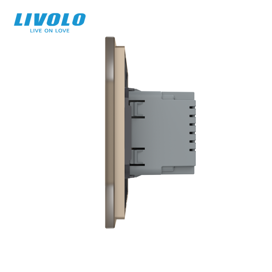 LIVOLO Світильник для сходів підлоги золотий, матове скло, 2700K, 230В, 0.35Вт LIVOLO Коломыя