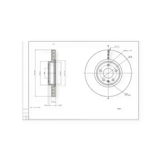 Диск Audi A4 B8, A6 C7 (2007-) передний (d320x30mm) тормозной Мукачево