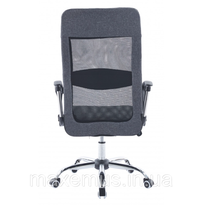 Офисное кресло операторское для персонала Bonro BN 002-2 с системой качания кресло для офиса компьютерное серое Мостиска - изображение 3