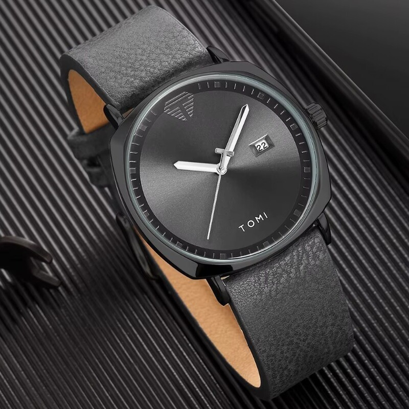 Годинник чоловічий наручний Tomi Sheff + ручка та подарункове паковання (Чорний) Вінниця - фото 12