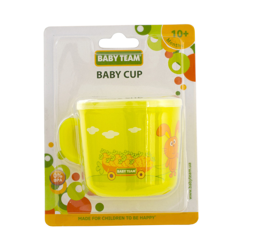 Чашка дитяча (прозора) 10+ Baby team 200 мл Зелений Кривий Ріг - фото 6