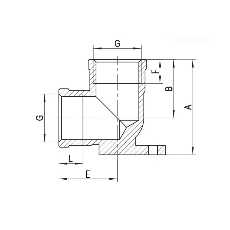 Водорозетка Koer KF.V06FF - 1/2