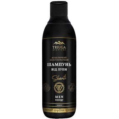 Шампунь Triuga Shanti for men від лупи Міцелярний Безсульфатний 550 мл (4820164642221) Вінниця - фото 1