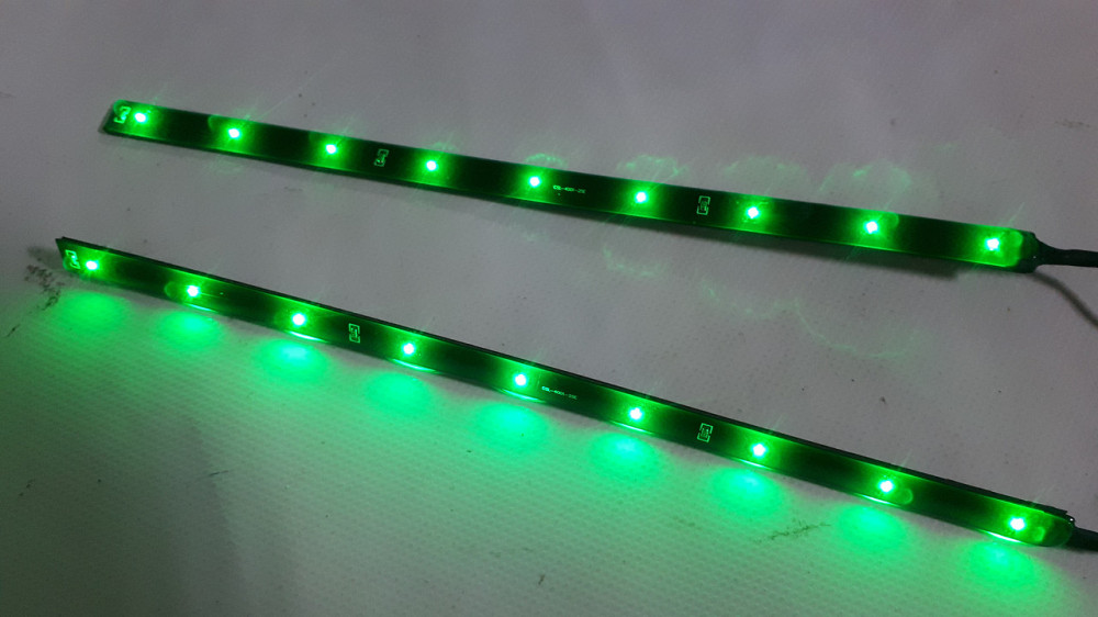 Подсветка салона 4002G-25 9LEDх25см зелёная (пара) Винница - изображение 1