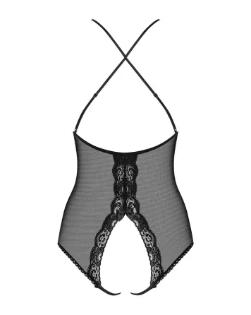 Сітчасте боді з відкритими сідницями Obsessive 841-TED-1 teddy L/XL, чорний Львов