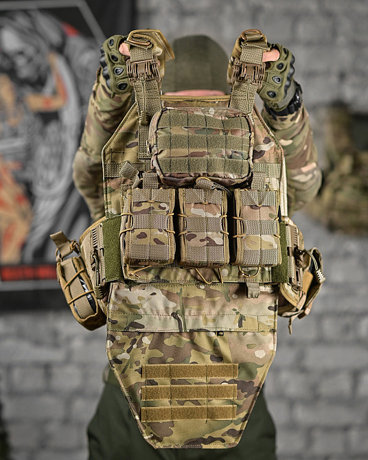 Тактична плитоноска з чотирма точками швидкого скидання North Мультикам ВТ7912 Одеса - фото 1