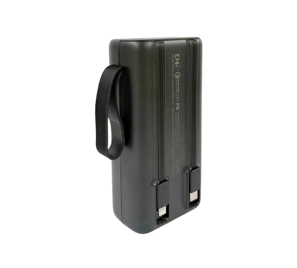 Power Bank KP-38 30000mAh 22.5W  зовнішній акумулятор, швидка зарядка, USB, Type-C Одеса - фото 4
