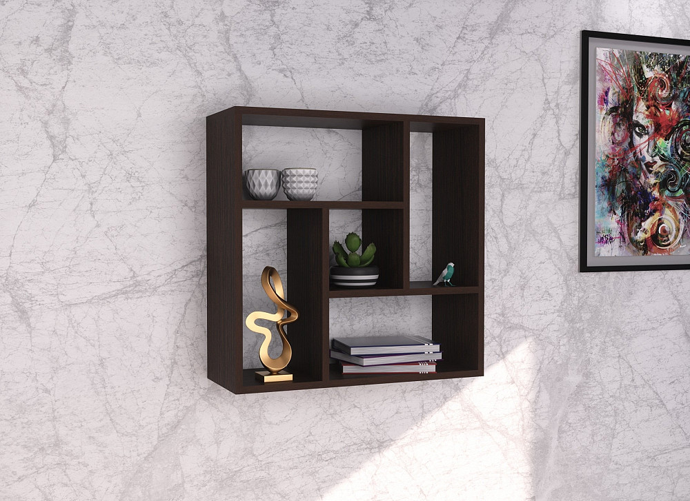 Полиця навісна П-3, Венге Магія, 610/230/610 Львів - фото 3