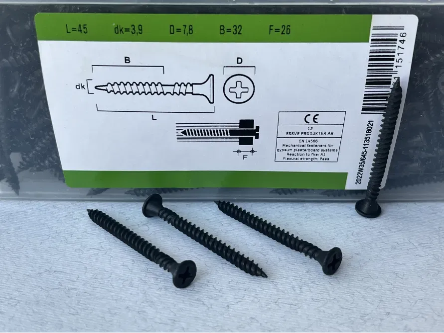 Саморіз комбі Essve 3.9*45 мм для гіпсокартону, (900шт) - Арт.550145 Хмельницький - фото 1