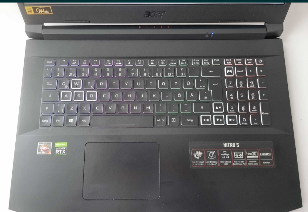 Ноутбук: ACER Nitro 17 R7 5800H /RTX 3080/RAM32Gb./SSD512Gb./144Hz. Харків - фото 4