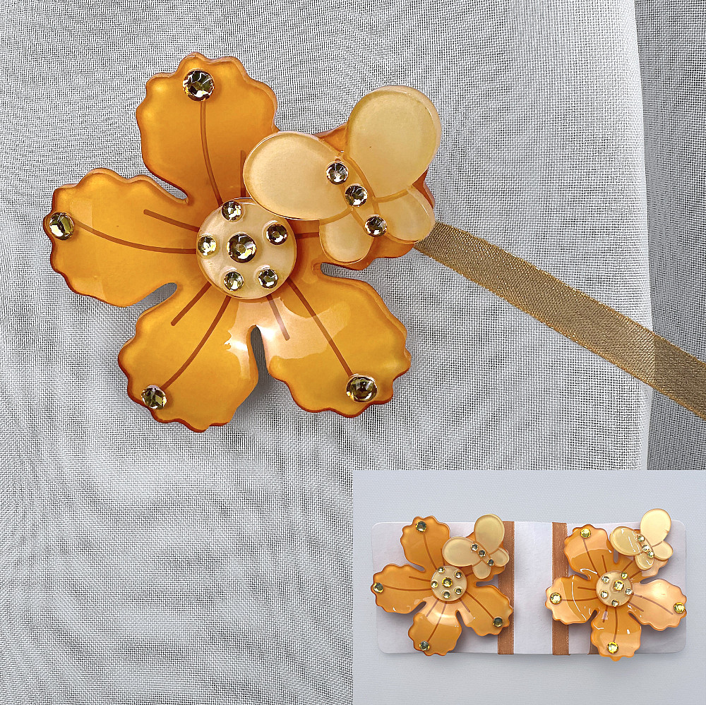 Магниты для штор и гардин Весна набор 2 шт Оранжевый 81-314 Киев - изображение 1