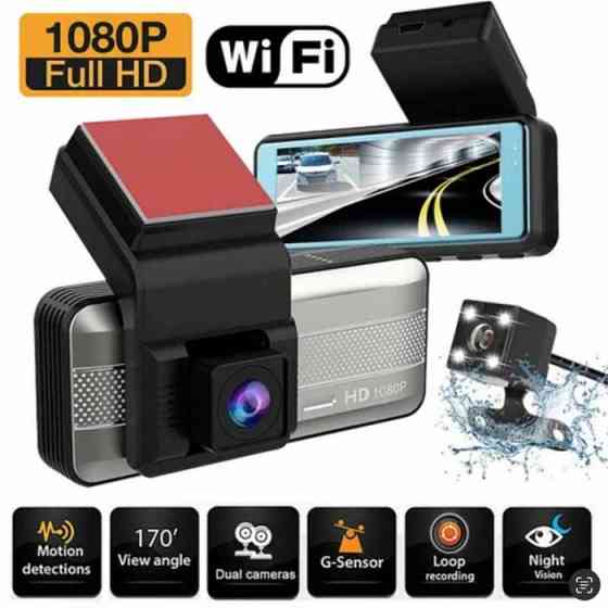 Автомобильный видеорегистратор Т-711 Wi-Fi Full HD (2 камеры) Винница