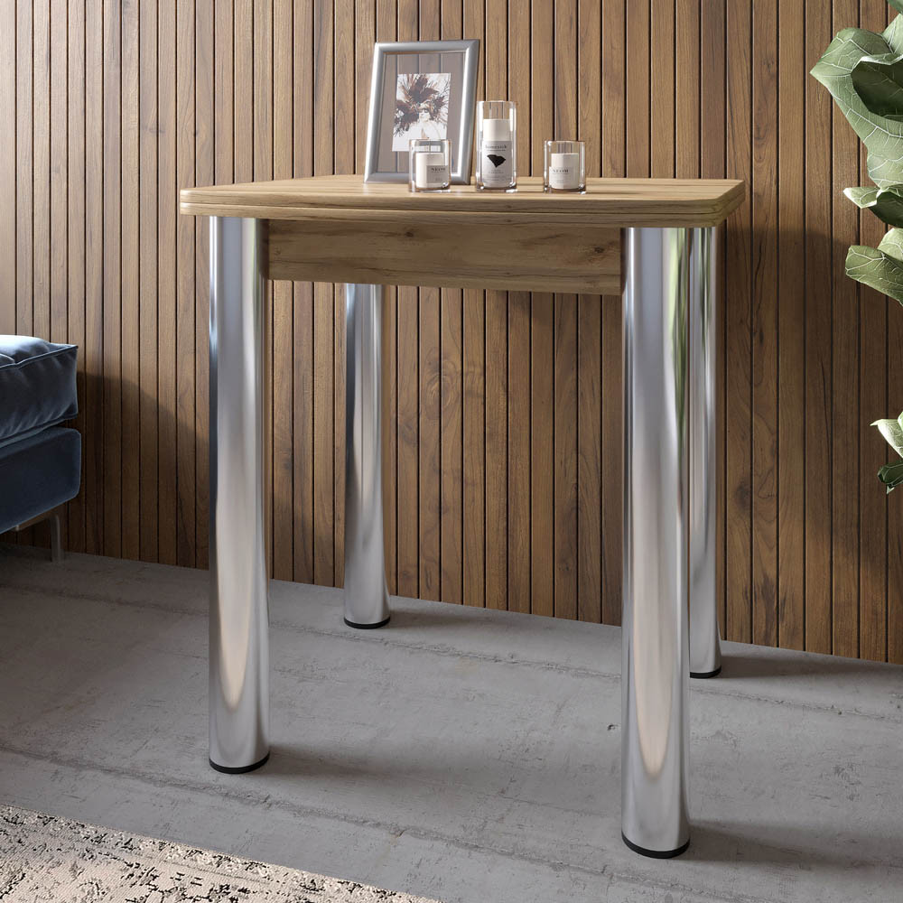 Обеденный стол раскладной LION Нота Мини Дуб Аппалачи 60x70/70x120 (LION-041294) Львов - изображение 2