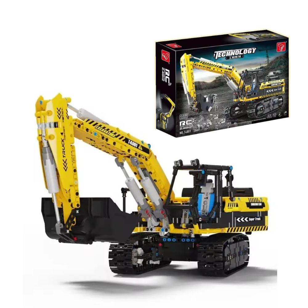 Конструктор дитячий екскаватор на дистанційному управлінні на 2068 деталей Кам'янець-Подільський - фото 1