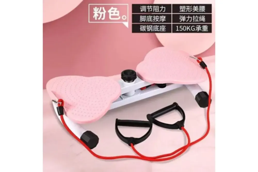 Напольный тренажер мини-степпер с эспандерами для дома (XY-016) Коломия - фото 4