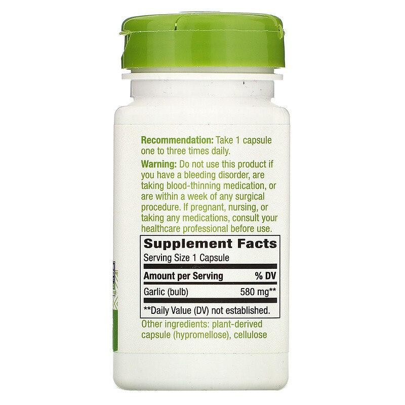 Чеснок Nature's Way Garlic 580 мг 100 капсул Киев - изображение 2