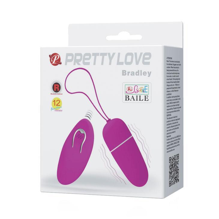 Віброяйце - Pretty Love Bradley Vibrating Egg Purple Sex Aura Київ - фото 9