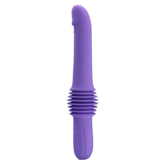 Вибратор с фрикциями Pretty Love Pazuzu Thrusting, фиолетовый, 29.2 х 3.2 см Sex Aura Киев