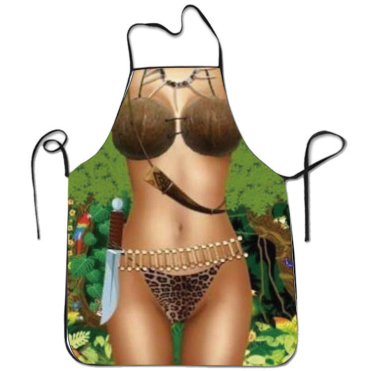 Фартух з приколом дівчина Мисливиця 75 на 55 см різнобарвний Київ - фото 1