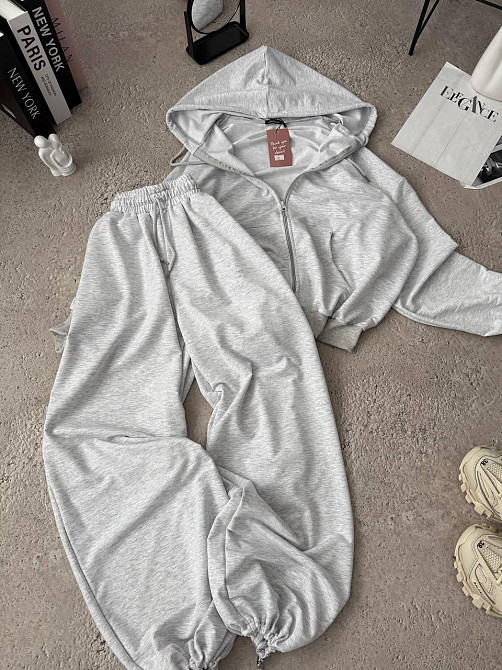 Женский спортивный прогулочный костюм двойка: кофта и штаны двунитка + турецкая рибана Одесса - изображение 5