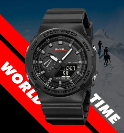 Чоловічий наручний годинник Skmei 2351 (Чорний із чорним) Вінниця