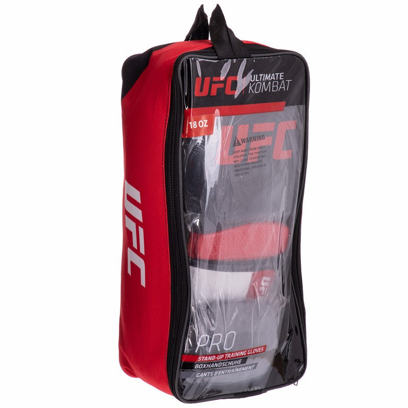 Рукавиці боксерські шкіряні UFC PRO Training UHK-69992 18 унцій Рукавички для боксу та єдиноборств Київ - фото 5