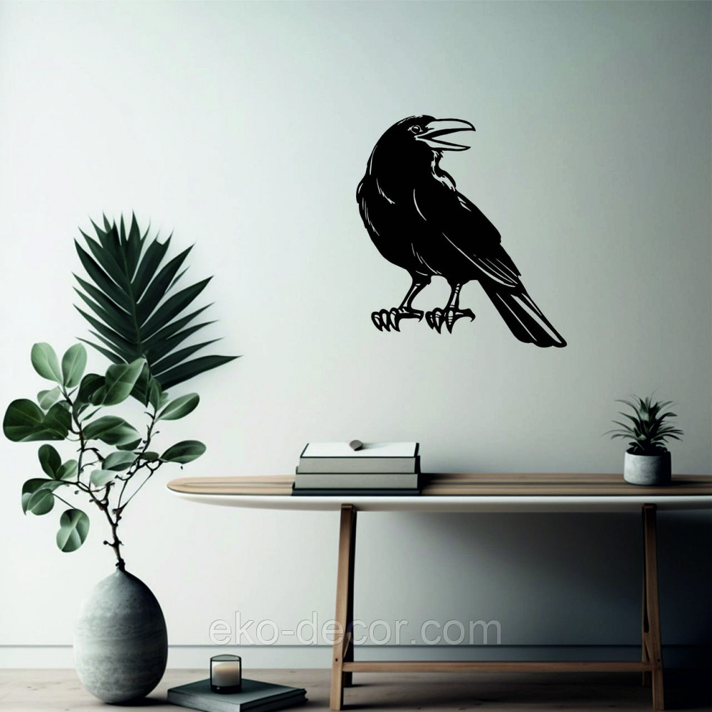 Декоративное настенное Панно «Ворон» Декор на стену Киев - изображение 4