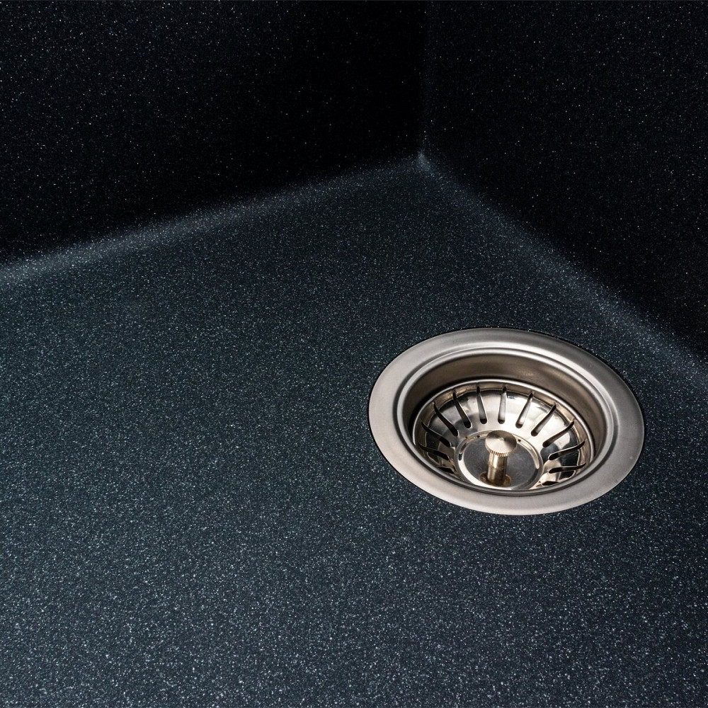 VALESO Гранітна мийка для кухні VALESO CASCADA 7050 матова Антрацит Киев - изображение 4