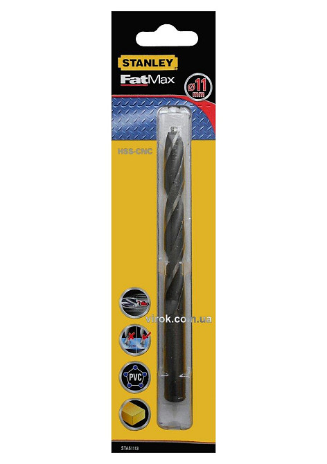 Свердло універсальне швидкісне STANLEY : Ø= 11 мм. (метал/дерево/пластик) Одесса - изображение 1