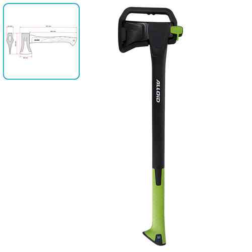 Alloid Pro. Сокира, ручка з фібергласу 1000 г, 71см (AX-2871) Одеса