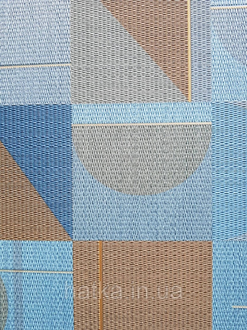 Шпалери вінілові на флізелін Sirpi AltaGamma Home 3 геометричні фігури 3д яскраві бірюзові сині коричневі Київ - фото 4