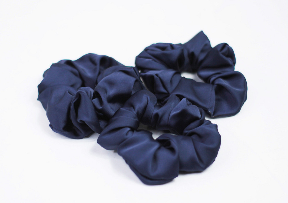 Гумка для волосся шовкова Синій Харків - фото 1