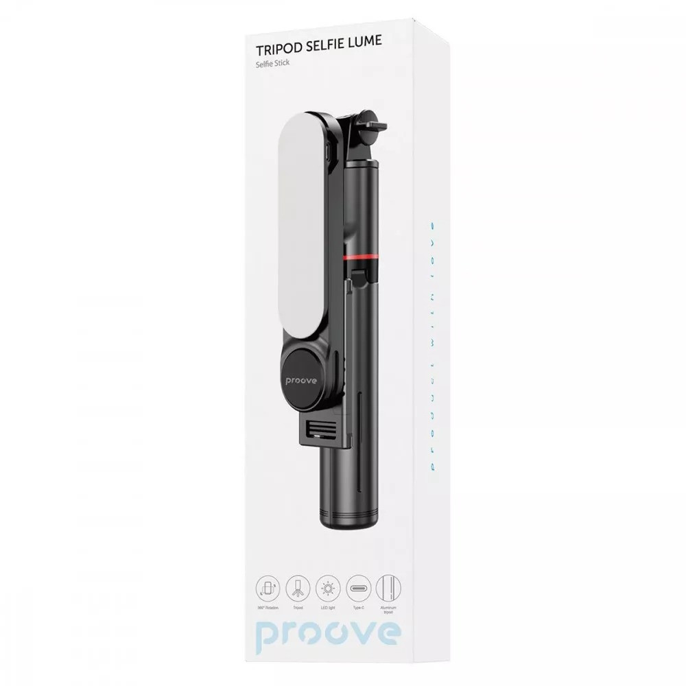 Трипод Proove Selfie Lume 1110 mm Black (MPSL00010001) ( 16007 ) Харків - фото 11